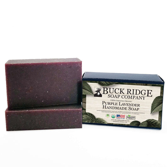 Purple Lavender Handmade Soap - USDA Certified Organic