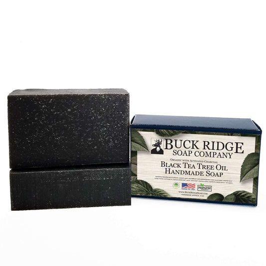 Black Tea Tree Handmade Soap - USDA Certified Organic