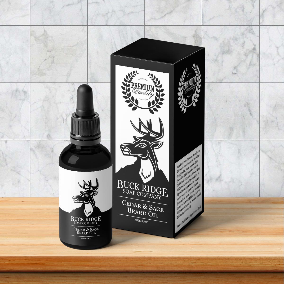 Cedar & Sage Beard Oil - Buck Ridge Soap