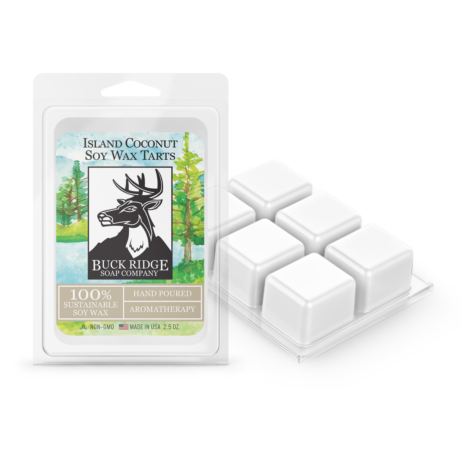 Island Coconut Scented Wax Melts by Buck Ridge Soap Company