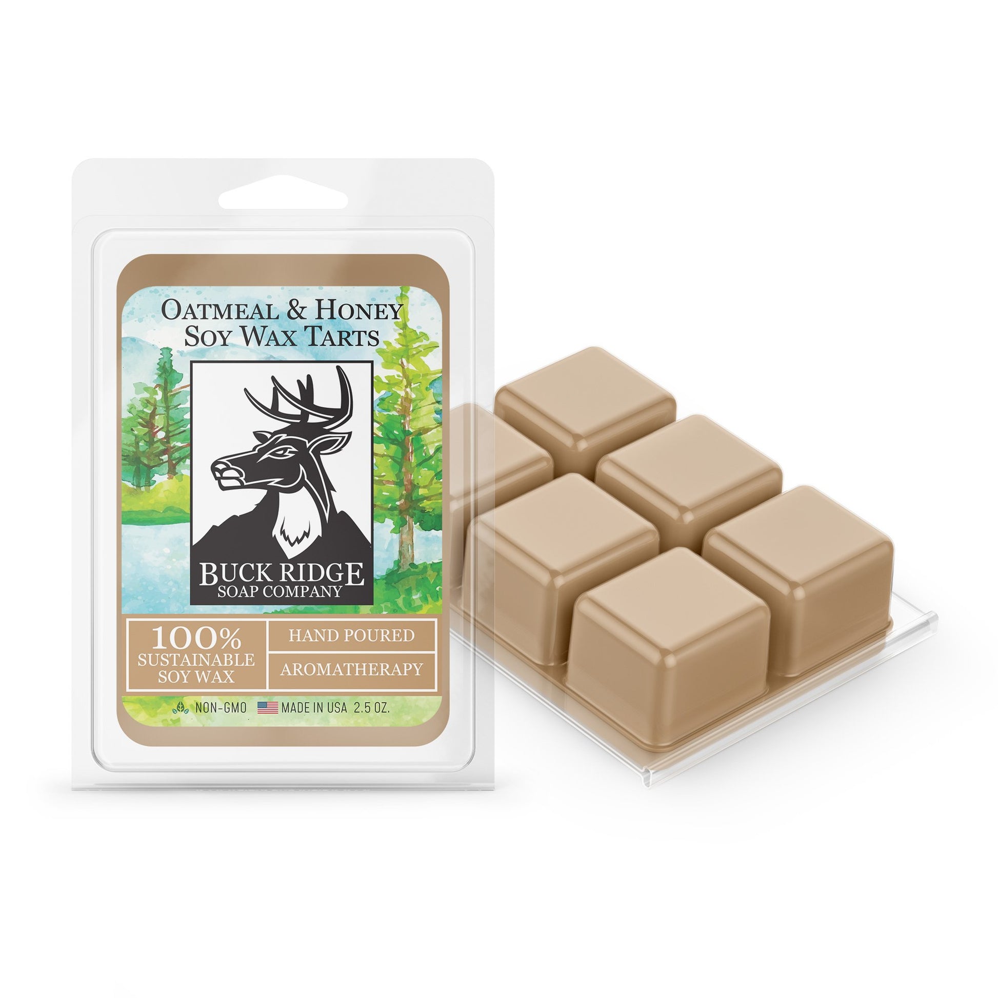 Oatmeal, Milk and Honey Scented Wax Melts by Buck Ridge Soap Company