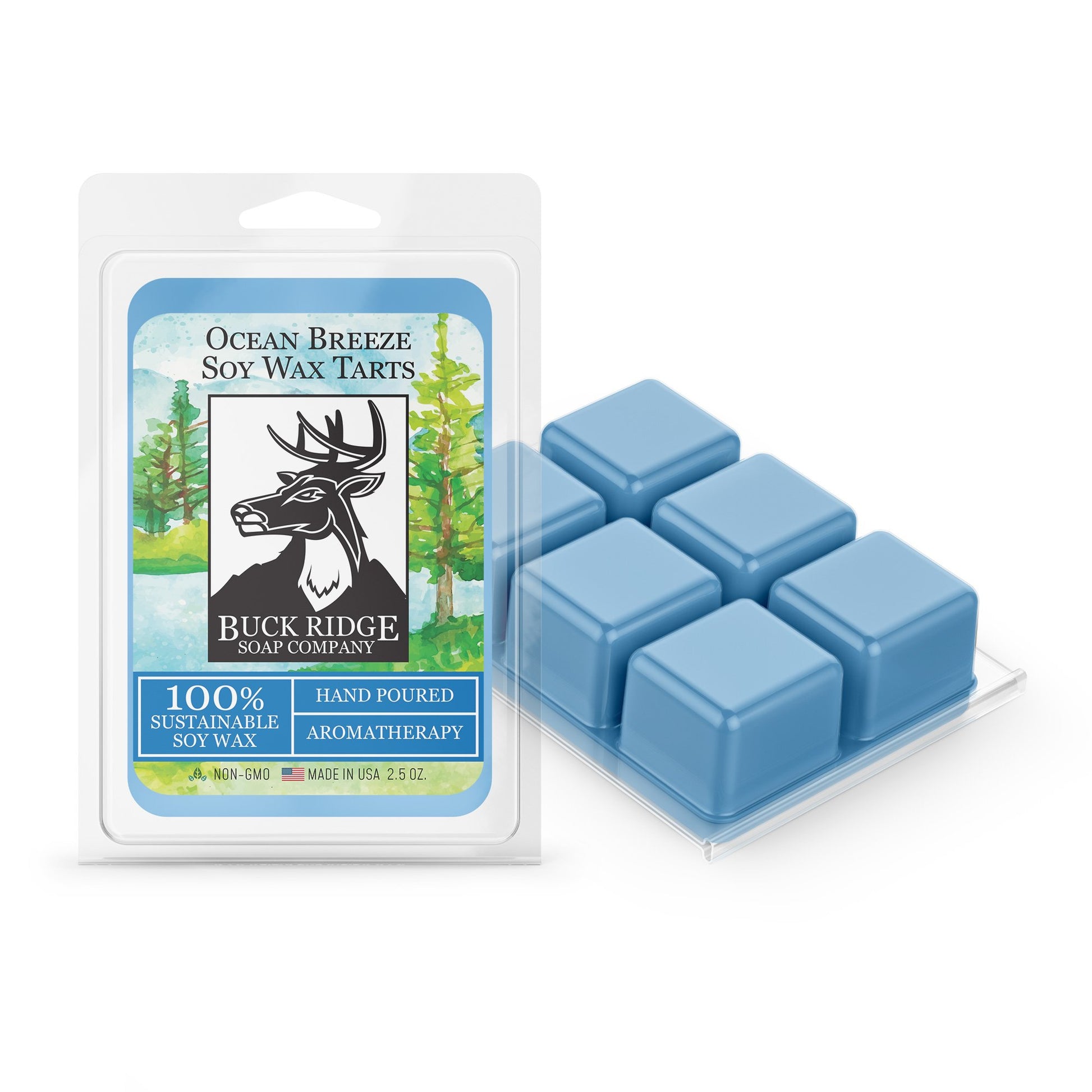 Ocean Breeze Scented Wax Melts by Buck Ridge Soap Company