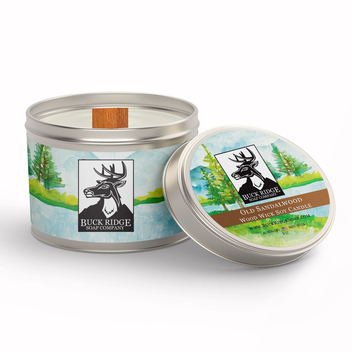 Old Sandalwood Sustainable Wood Wick Soy Candle