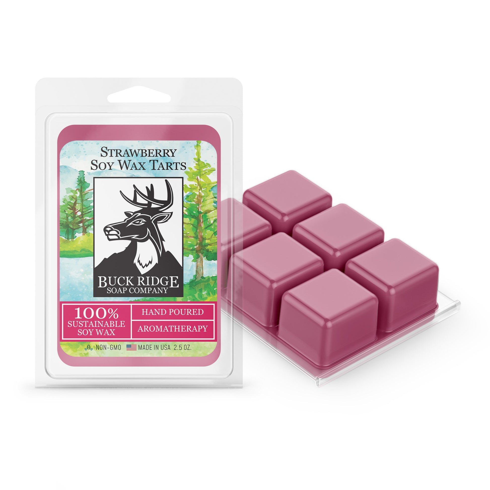 Strawberry Scented Wax Melts by Buck Ridge Soap Company